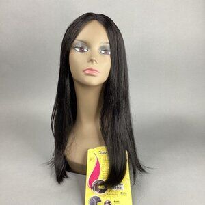 Slim Line SLW32 Wig #1B Off Black Lace Part Heat Safe Synthetic Classic Cap